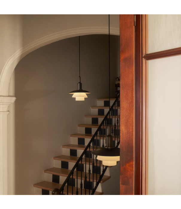 Louis Poulsen  PH 3/3 Aged Brass opaal Hanglamp