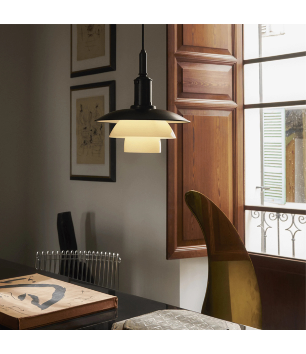 Louis Poulsen  PH 3/3 Aged Brass opaal Hanglamp