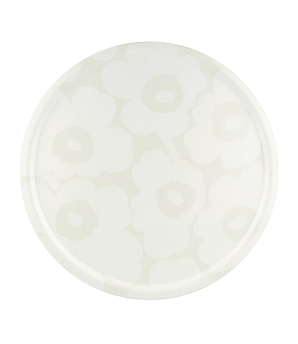 Marimekko Marimekko Unikko Tray white on white