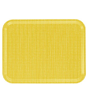 Artek Rivi Tray small mustard , wit