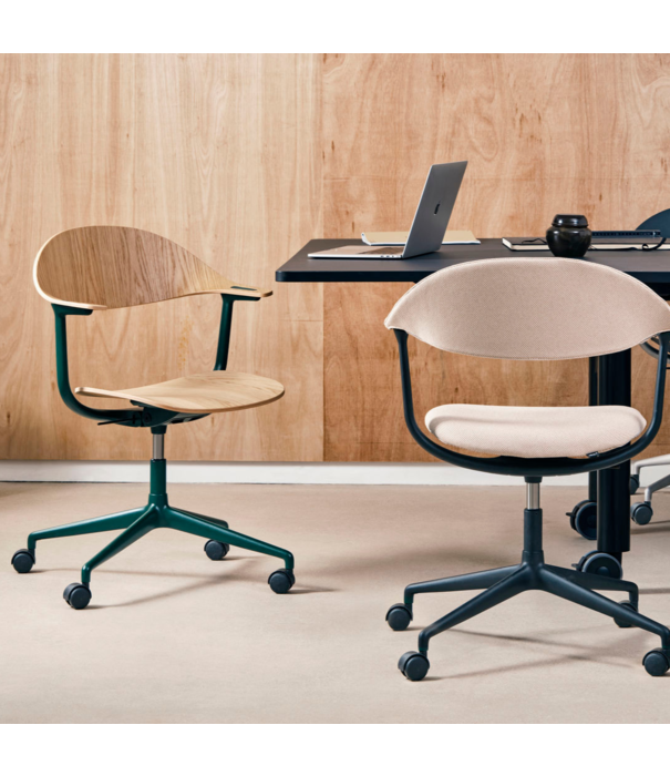 Vitra  Vitra Mynt Bureaustoel basic dark RE plastic, diepzwart 4 ster onderstel