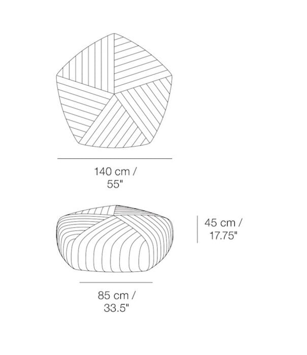 Muuto  Five Pouf Extra Large
