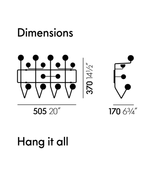 Vitra  Vitra Hang It All Coat Rack neutral