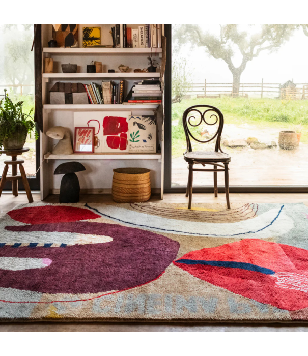 Layered  Layered Heather Chontos Wool Rug Collage