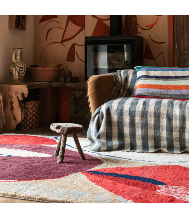 Layered  Layered Heather Chontos Wool Rug Collage