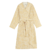 Marimekko Piirto Unikko Bathrobe straw, off white