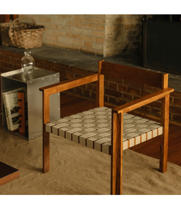 Frama  Frama Symmetry Easy Chair, honey ash / oat fabric