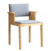 Vaarnii 016 Maasto Dining Chair with arm, Kvadrat Alle upholstered