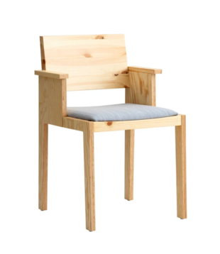 Vaarnii 016 Maasto Dining Armchair, seat upholstered