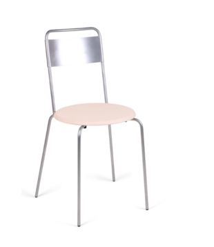 Frama Petit Rond Stoel, leer zitting