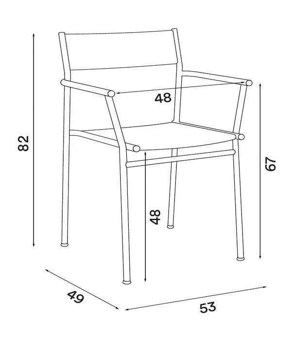 Northern  Northern Vev Eetkamerstoel met arm, papiertouw