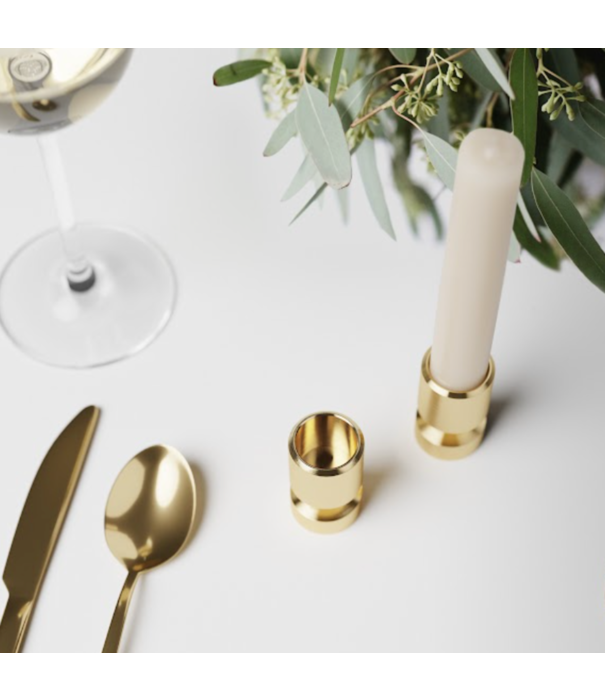 Nordic Tales   Nordic Tales Manchet kandelaar messing