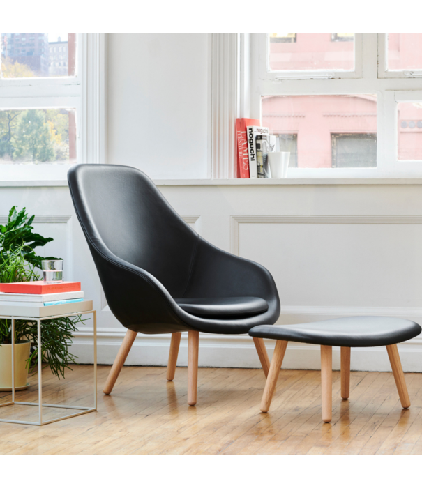 Hay  Hay AAL 93 Lounge Stoel hoge rug,  Steelcut 775 blauw - Sale