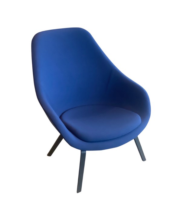 Hay  Hay AAL 93 Lounge Chair high back, Steelcut 775 blue - Sale