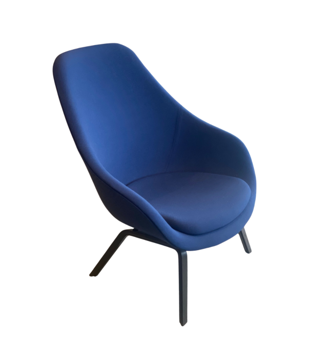 Hay  Hay AAL 93 Lounge Chair high back, Steelcut 775 blue - Sale