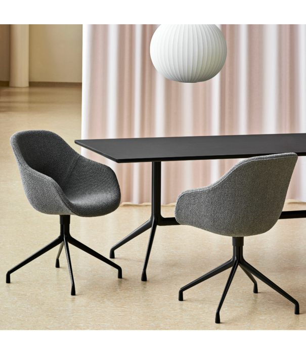 Hay  Hay AAT 10 Dining Table black, black lino 180cm - Sale