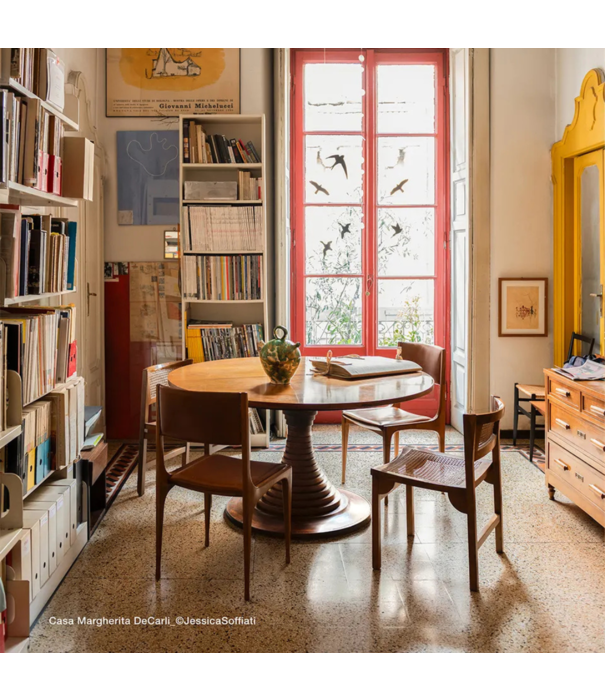 Gubi  Gubi Tavolo Di Dischi Dining Table Round walnut veneer Ø120