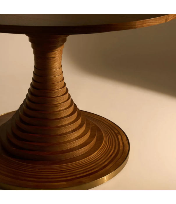 Gubi  Gubi Tavolo Di Dischi Dining Table Round walnut veneer Ø150