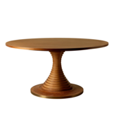 Gubi Tavolo Di Dischi Dining Table Round walnut veneer Ø150