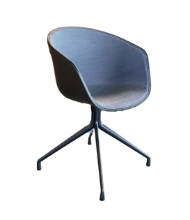 Hay AAC 20 Chair black swivel 4 star base, front Surface - Sale