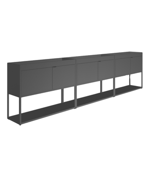 Hay New Order Kast 3 laags + tray top  charcoal 300cm - Sale