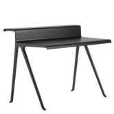 Vitra Courier Bureau zwart eiken, deep black voet