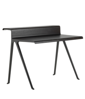 Vitra Courier Desk dark oak, deep black base