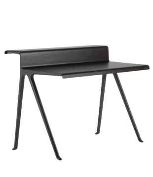 Vitra Courier Desk dark oak, deep black base
