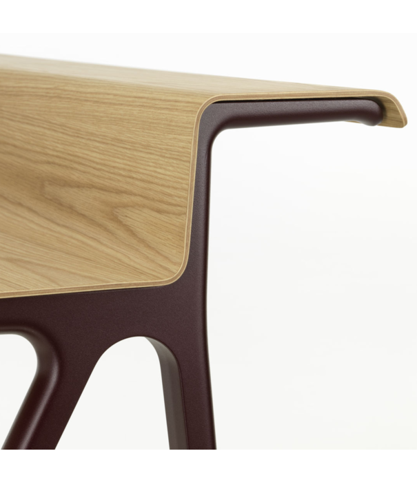 Vitra  Vitra Courier Bureau donker eiken, diep zwart onderstel