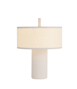 New Works Margin Portable Lamp white canvas