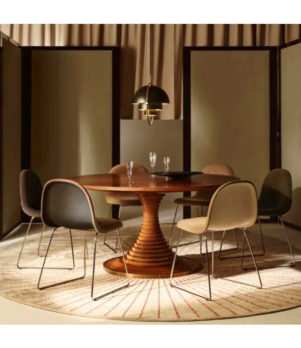 Gubi  Gubi Tavolo Di Dischi Dining Table Round walnut veneer Ø150