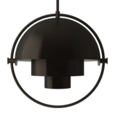 Gubi Multi - Lite Hanglamp zwart messing / zwart messing Ø32