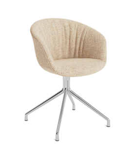 AAC 21 Soft Eetkamerstoel, aluminium swivel 4 ster basis