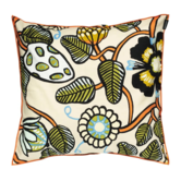 Marimekko Tiara Kussenhoes sand, warm orange, green 50 x 50