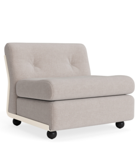 Amanta 1 seater cream beige shell, Overlap 05 light grey