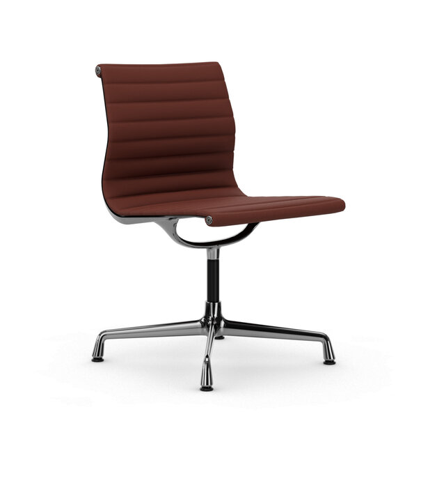 Vitra  Vitra - Aluminium Chair EA 101 Polished leather, not rotatable