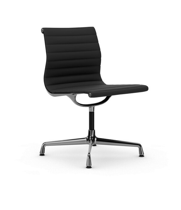 Vitra  Vitra - Aluminium Chair EA 101 Polished leather, not rotatable