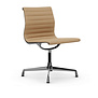 Vitra - Aluminium Chair EA 101 Polished leather, not rotatable