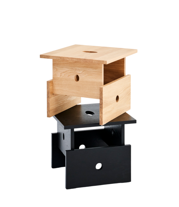 Hay  Wood Box Salontafel eiken