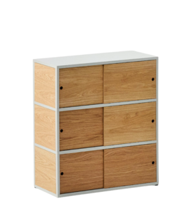 Hay New Order Kast combinatie 304 eiken deuren, 3 laags