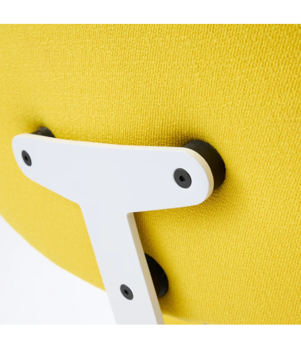 Raawii Arba Lounge Stoel Vidar yellow, lichtgrijs swivel onderstel