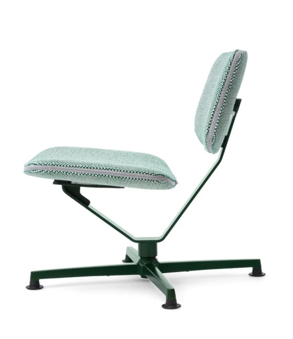 Raawii Arba Lounge Chair Sisu green, dark green swivel base