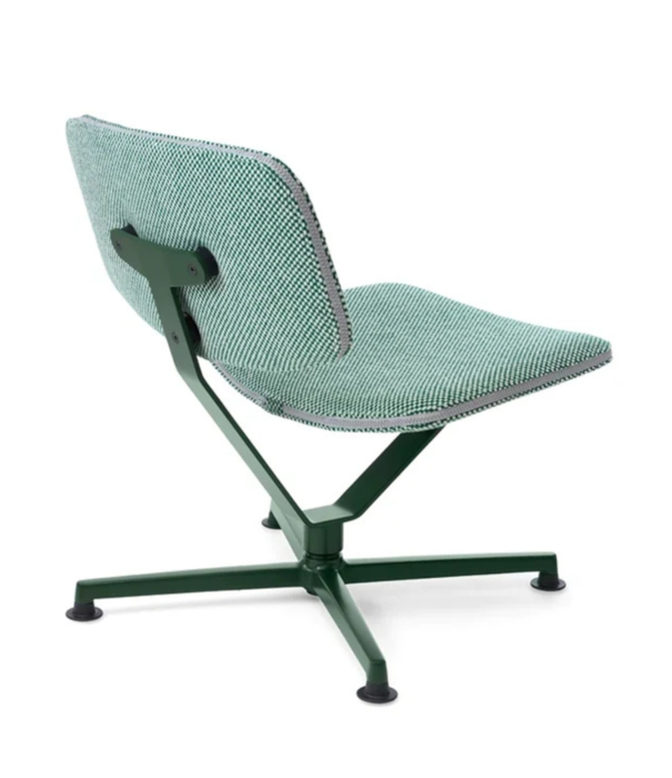 Raawii  Arba Lounge Stoel Sisu green, dark green swivel onderstel