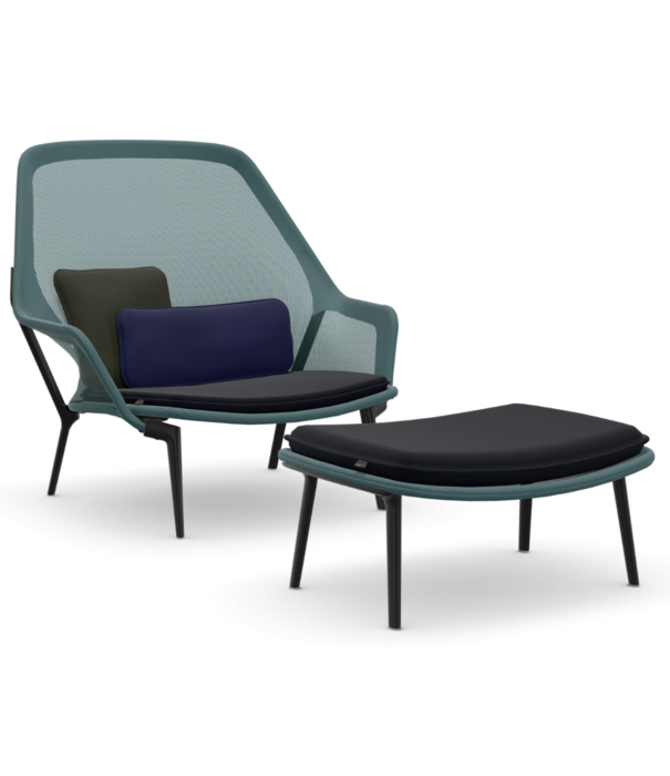 Vitra  Vitra  Slow Chair & Ottoman  knit, deep black base