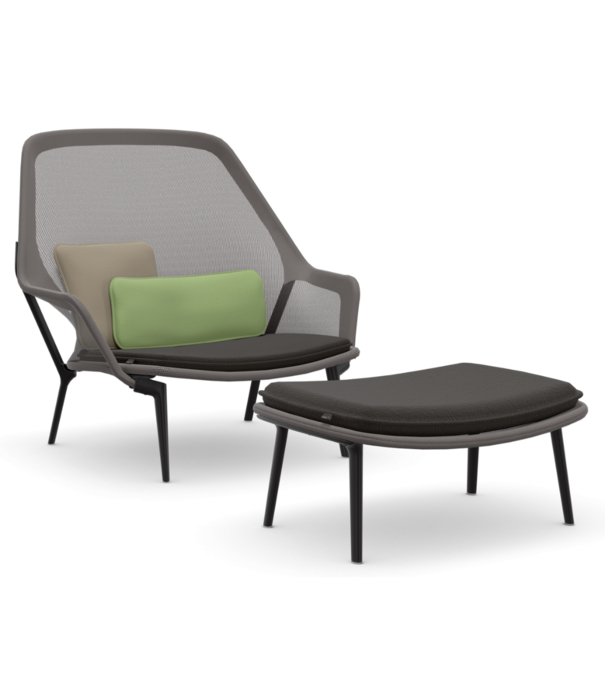 Vitra  Vitra  Slow Chair & Ottoman  knit, deep black base