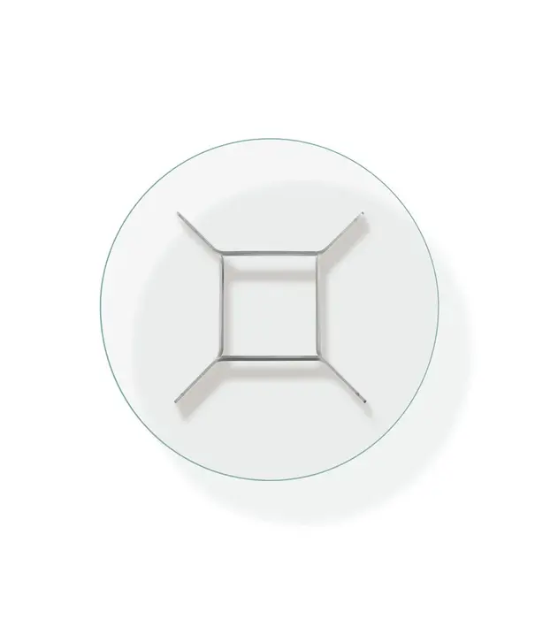 Fredericia  Model 6558, JG  Salontafel aluminium