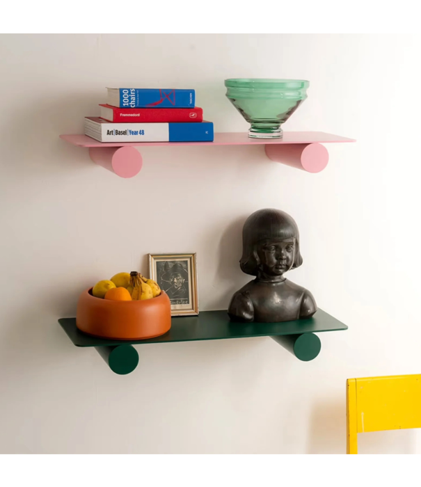 Raawii Pipeline Duo Wall Shelf, aluminium