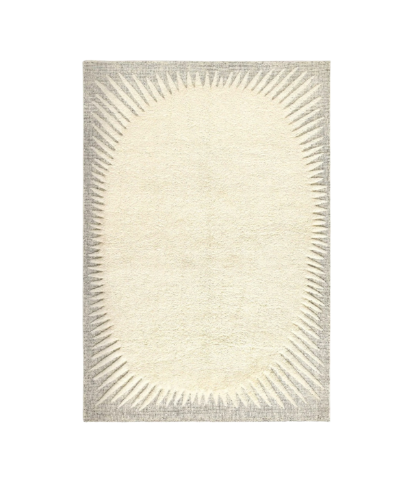 Tom Dixon  Tom Dixon Edgy Wol Vloerkleed off white