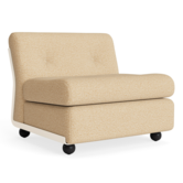 Amanta 1 seater cream beige shell, Vanir 413 ecru/orange