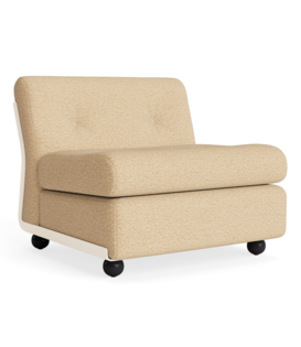Amanta 1 seater cream beige shell, Vanir 413 ecru/orange